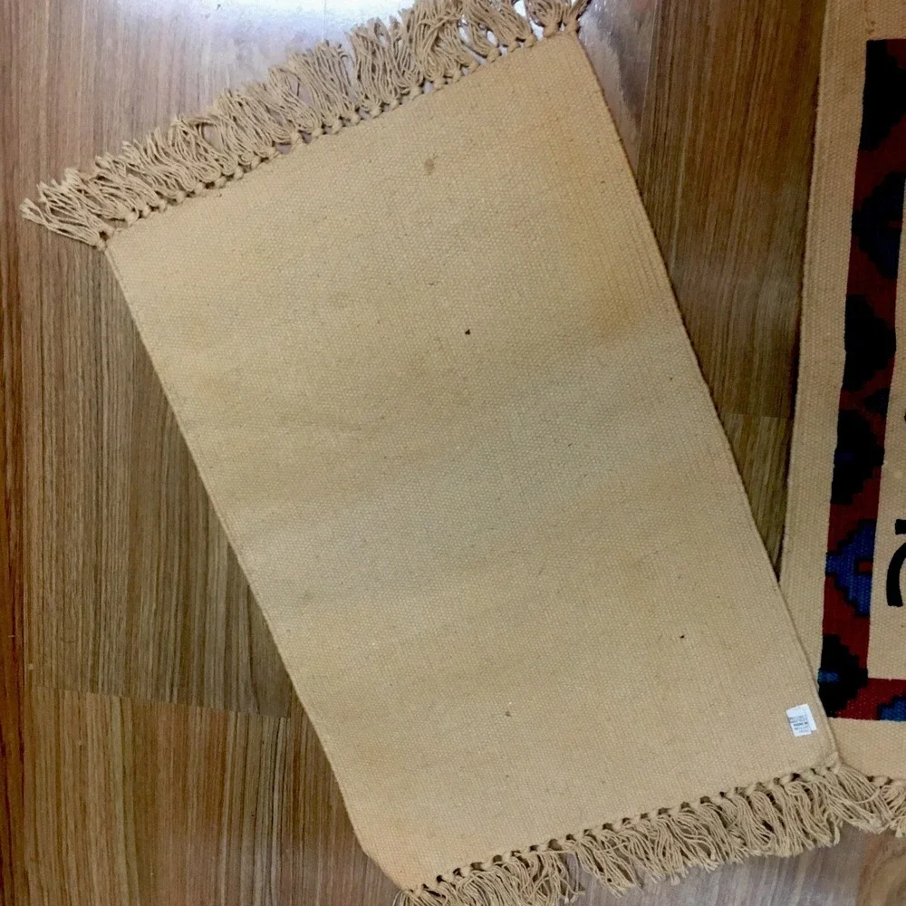 El Paso Saddle Blanket Co Fringed Placemats 100% Cotton Southwestern Kopelli